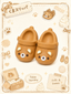Cute Bear Clog Keychain Taba Squishy