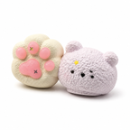Adorable Bunny and Kitty Paw Duo Taba Squishy Charm