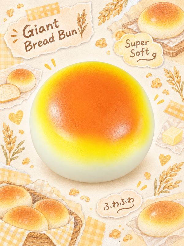 Jumbo Slowrising Bread Bun Squishy Главное изображение товара
