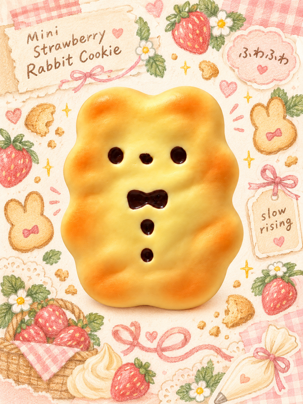 Moozy Sweet Caramel Bunny Cookie Slowrising Squishy Toy Главное изображение товара