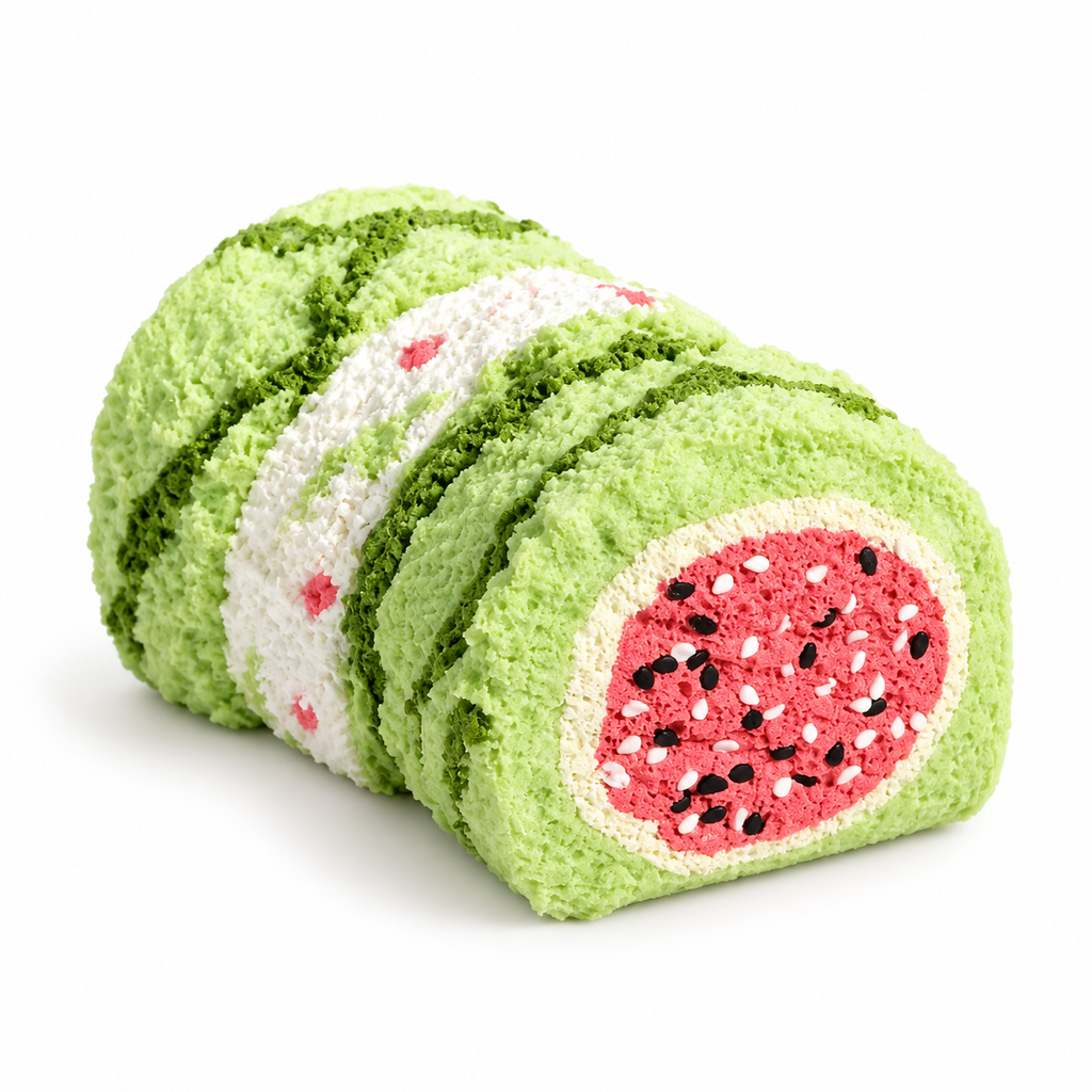 Starry Garden Watermelon Cake Roll Taba Squishy
