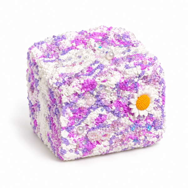 Starry Garden Violet Crystal Daisy Taba Squishy Secondary image