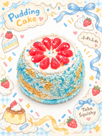 Starry Garden Seaside Sunset Jelly Cake Taba Squishy