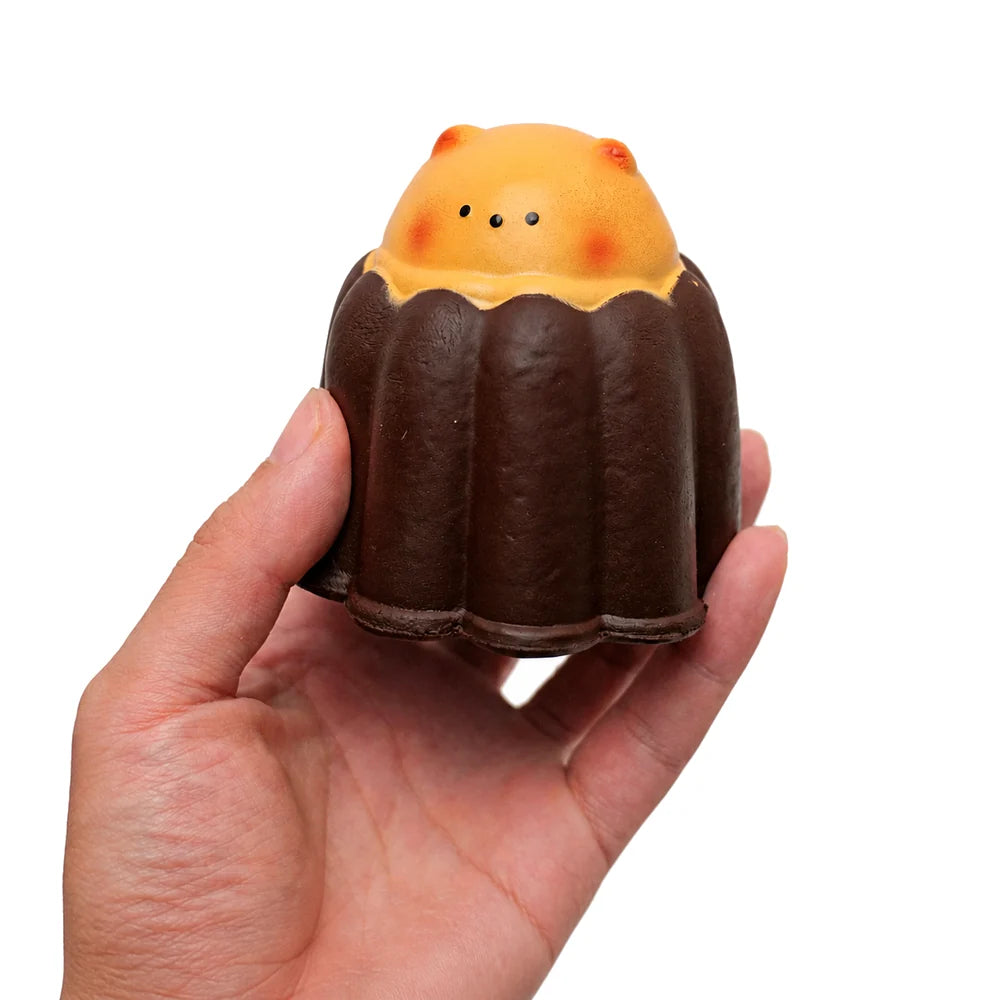 Caramel Bear Cub Chocolate Cake Slowrising Squeeze Toy