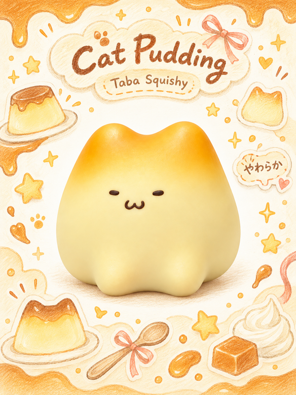 Jiggly Cat Pudding Slowrising Squishy Toy Main image