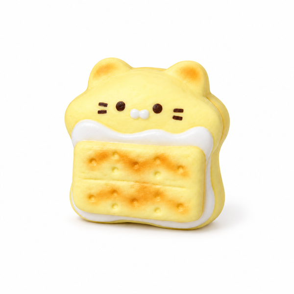 Kawaii Kitty Cream Cracker Slowrising Squishy Toy Secondary image