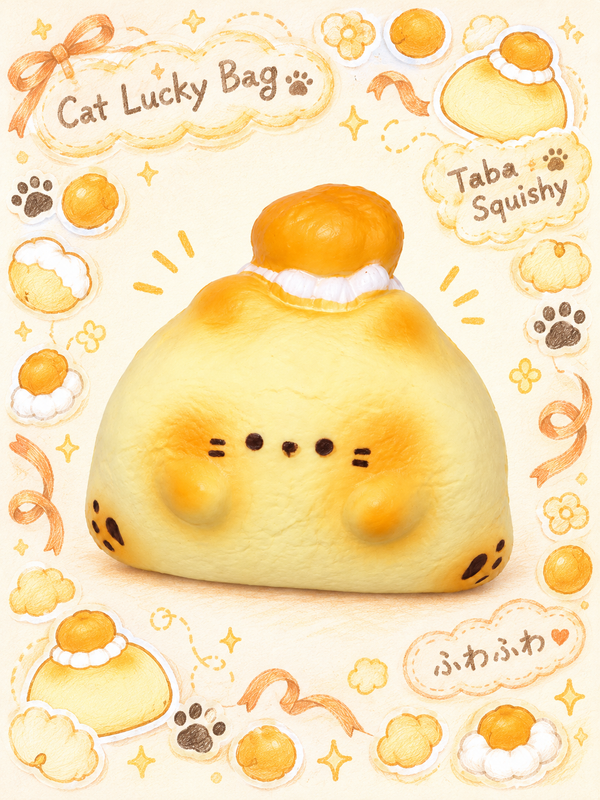 Kawaii Lucky Cat Bun Slowrising Squishy Toy Main image