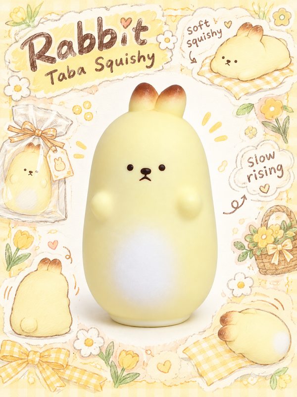 Chubby Butter Loaf Bunny Slowrising Squeeze Toy Main image