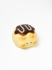 Kawaii Dango Cat Squishy with Chocolate Drizzle