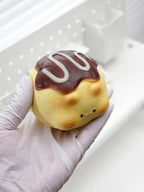 Kawaii Dango Cat Squishy with Chocolate Drizzle