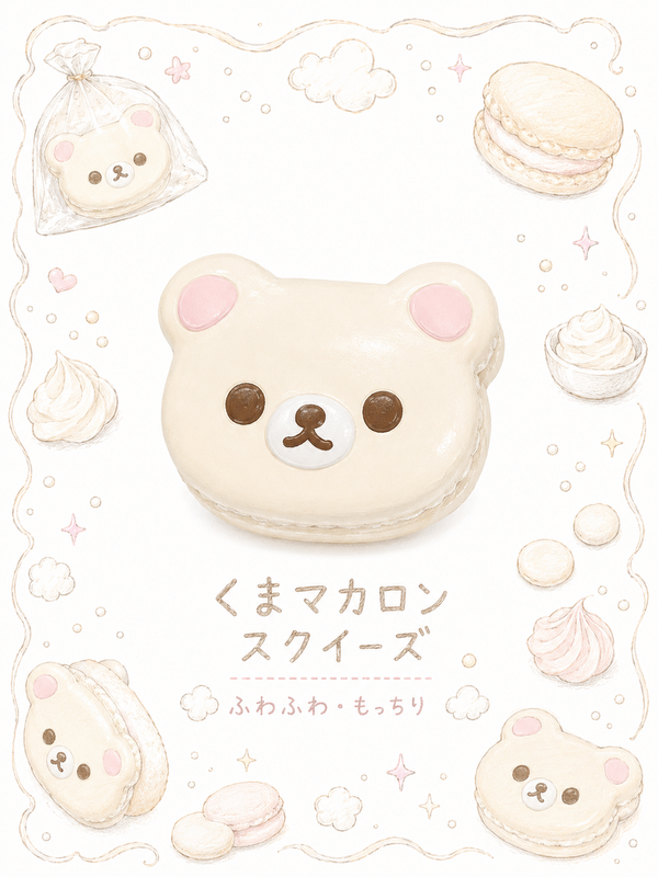 Kawaii Bear Pancake Taba Squishy - Cute Silicone Stress Relief Toy Main image