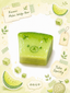 Kawaii Melon Wedge Bear Taba Squishy - Stress Relief Fidget Toy