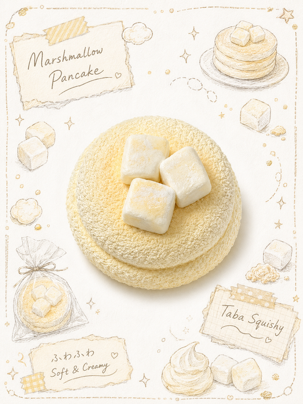 Marshmallow Topped Soy Milk Cookie Taba Squishy Main image