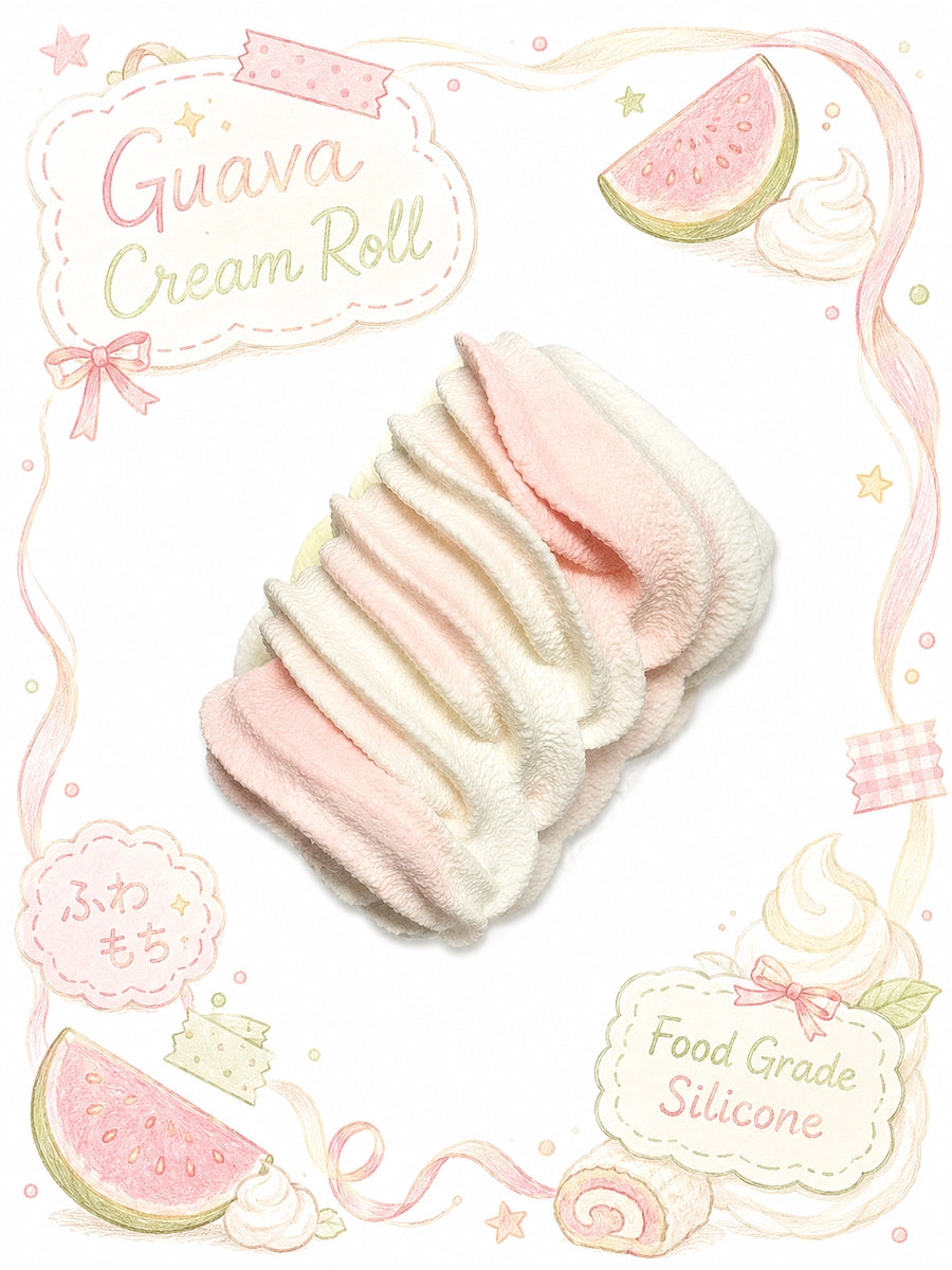 Pastel Cream Swirl Taba Squishy - Realistic Dessert Fidget Toy